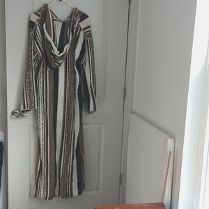 Vintage hippy hooded caftan